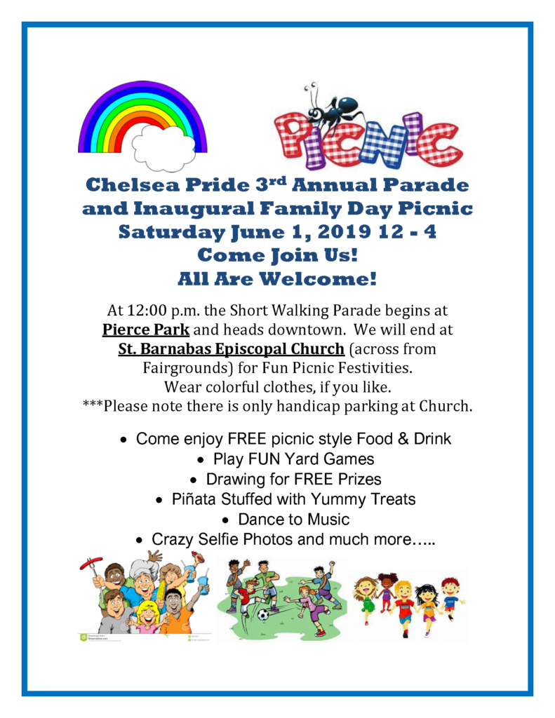 Chelsea Pride 3rd Annual Parade flier